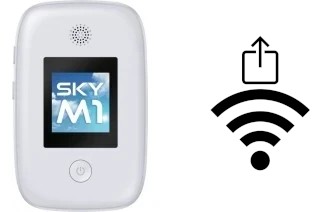 Générer un QR code avec la clé Wifi sur un Cloud Mobile Sky M1