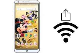 Générer un QR code avec la clé Wifi sur un Disney mobile DM-01K