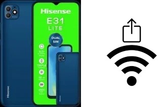 Générer un QR code avec la clé Wifi sur un HiSense E31 LITE