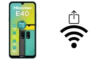 Générer un QR code avec la clé Wifi sur un HiSense E40 LITE