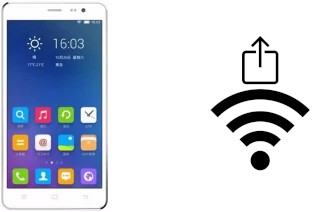 Générer un QR code avec la clé Wifi sur un HiSense E625T