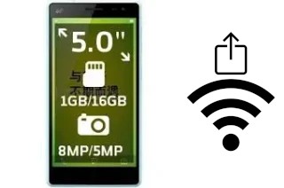 Générer un QR code avec la clé Wifi sur un HiSense I632M