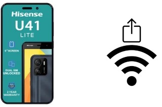 Générer un QR code avec la clé Wifi sur un HiSense U41 Lite