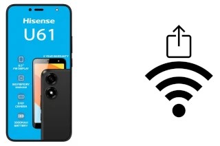 Générer un QR code avec la clé Wifi sur un HiSense U61