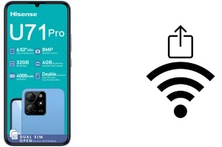 Générer un QR code avec la clé Wifi sur un HiSense U71 Pro