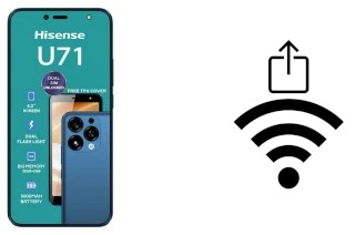 Générer un QR code avec la clé Wifi sur un HiSense U71