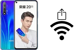 Générer un QR code avec la clé Wifi sur un Honor 20S