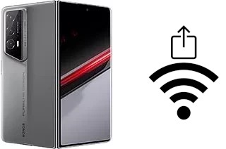 Générer un QR code avec la clé Wifi sur un Honor Magic V2 RSR Porsche Design