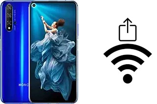 Générer un QR code avec la clé Wifi sur un Honor 20