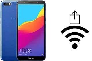 Générer un QR code avec la clé Wifi sur un Honor 7S