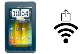 Générer un QR code avec la clé Wifi sur un HTC EVO View 4G