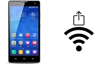 Générer un QR code avec la clé Wifi sur un Huawei Honor 3C