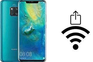 Générer un QR code avec la clé Wifi sur un Huawei Mate 20 Pro