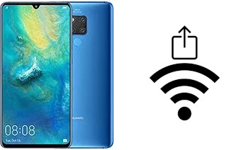 Générer un QR code avec la clé Wifi sur un Huawei Mate 20 X