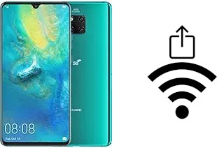 Générer un QR code avec la clé Wifi sur un Huawei Mate 20 X (5G)