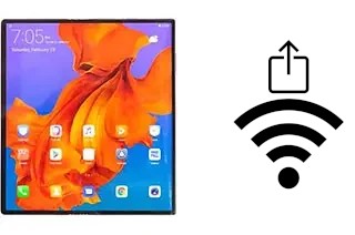 Générer un QR code avec la clé Wifi sur un Huawei Mate X