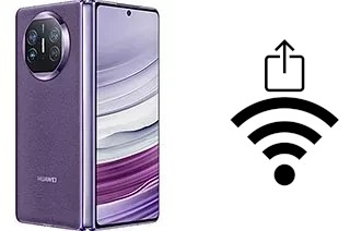 Générer un QR code avec la clé Wifi sur un Huawei Mate X5