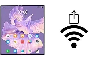 Générer un QR code avec la clé Wifi sur un Huawei Mate Xs 2