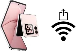 Générer un QR code avec la clé Wifi sur un Huawei nova Flip