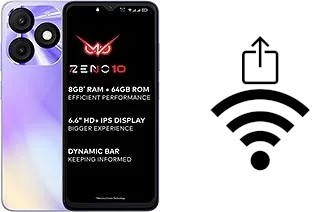 Générer un QR code avec la clé Wifi sur un itel Zeno 10