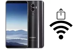 Générer un QR code avec la clé Wifi sur un Konka S5