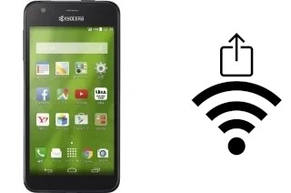 Générer un QR code avec la clé Wifi sur un Kyocera DIGNO C