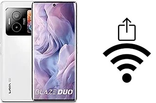 Générer un QR code avec la clé Wifi sur un Lava Blaze Duo