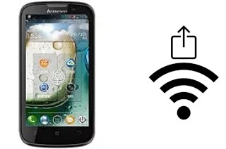 Générer un QR code avec la clé Wifi sur un Lenovo A800