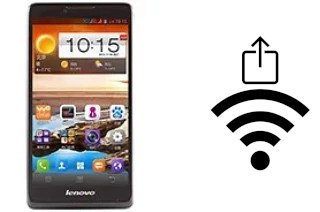 Générer un QR code avec la clé Wifi sur un Lenovo A880