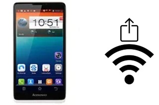 Générer un QR code avec la clé Wifi sur un Lenovo A889