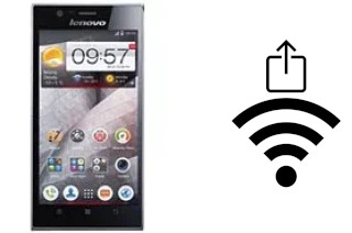 Générer un QR code avec la clé Wifi sur un Lenovo K900