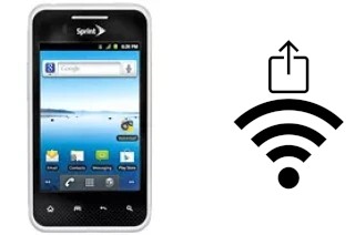 Générer un QR code avec la clé Wifi sur un LG Optimus Elite LS696