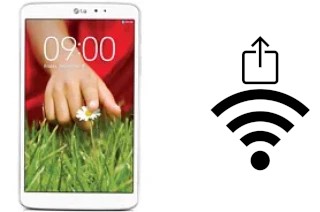 Générer un QR code avec la clé Wifi sur un LG G Pad 8.3