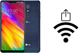 Générer un QR code avec la clé Wifi sur un LG G7 Fit