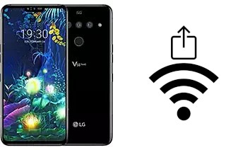 Générer un QR code avec la clé Wifi sur un LG V50 ThinQ 5G