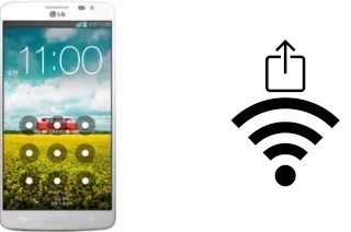 Générer un QR code avec la clé Wifi sur un LG GX