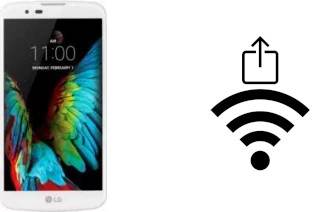 Générer un QR code avec la clé Wifi sur un LG K10 LTE