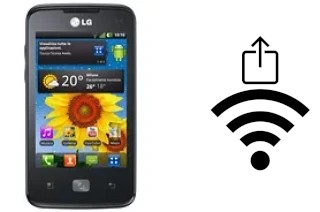 Générer un QR code avec la clé Wifi sur un LG Optimus Hub E510