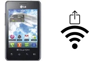 Générer un QR code avec la clé Wifi sur un LG Optimus L3 E405