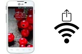 Générer un QR code avec la clé Wifi sur un LG Optimus L5 II Dual E455