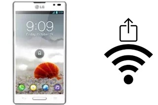 Générer un QR code avec la clé Wifi sur un LG Optimus L9