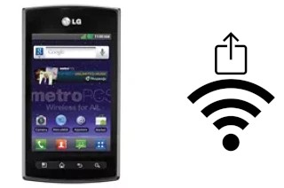 Générer un QR code avec la clé Wifi sur un LG Optimus M+ MS695