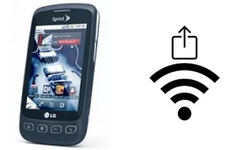 Générer un QR code avec la clé Wifi sur un LG Optimus S