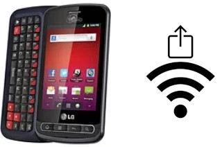 Générer un QR code avec la clé Wifi sur un LG Optimus Slider