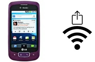 Générer un QR code avec la clé Wifi sur un LG Optimus T