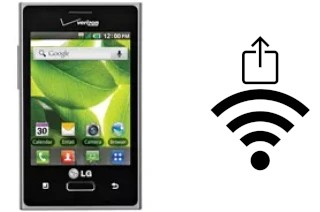 Générer un QR code avec la clé Wifi sur un LG Optimus Zone VS410