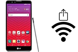 Générer un QR code avec la clé Wifi sur un LG Stylo 2