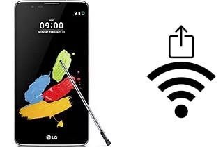 Générer un QR code avec la clé Wifi sur un LG Stylus 2