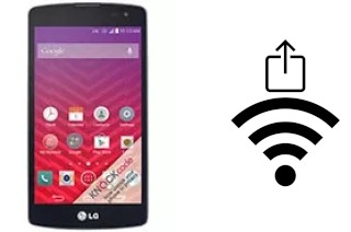 Générer un QR code avec la clé Wifi sur un LG Tribute