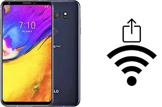 Générer un QR code avec la clé Wifi sur un LG V35 ThinQ